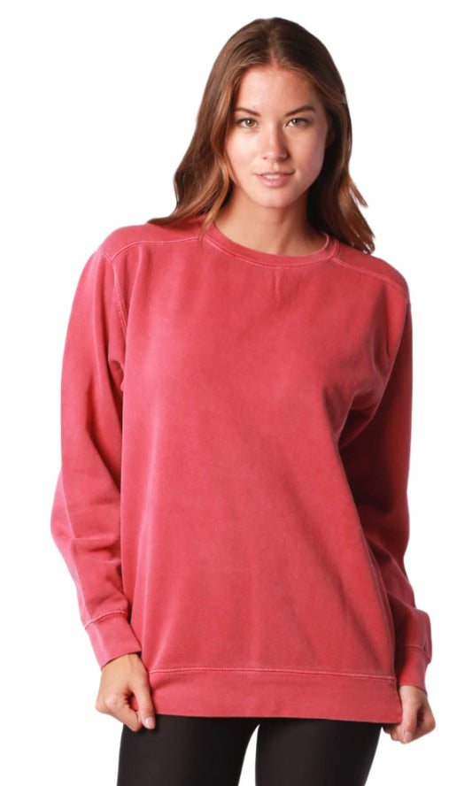 Garment-Dyed Fleece Crewneck Sweatshirt