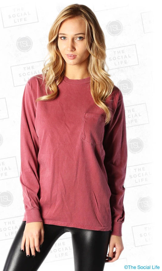 Heavyweight Long-Sleeve Pocket Tee