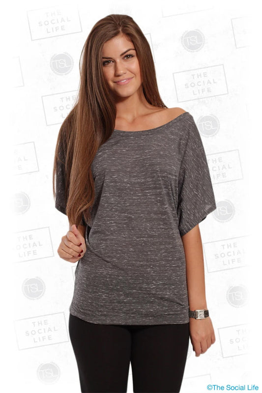 FLOWY DRAPED SLEEVE DOLMAN