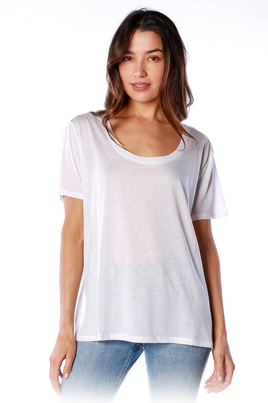 Relaxed Scoop Neck Tee